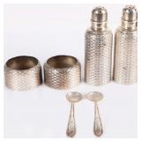 ANTIQUE STERLING GORHAM SHAKERS & CELLARS (2)