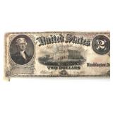 1917 SERIES $2 'HORSEBLANKET' LARGE BANKNOTE FR#60