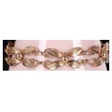 ANTIQUE 12K GOLD FILLED RIBBONEY LADIES BRACELET