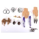 STUD, PIN, & CLIP-ON LADIES EARRINGS LOT OF 15
