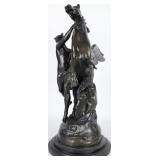 PERSEUS & PEGASUS EMILE PICAULT 1888 BRONZE STATUE