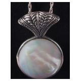 STERLING SILVER MOONSTONE LADIES NECKLACE