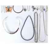 LADIES STERLING SILVER ASSORTED NECKLACE LOT