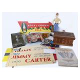 VARIED AMERICANA SIGNS STATUES DOCUMENTS ETC (13)