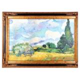 VAN GOGH 'WHEAT FIELD WITH CYPRESSES' AFTER
