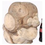 16' WEEPING BUDDHA YOGI FIGURE HEAVY PALM CARVED