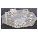 SWAROVSKI CRYSTAL LOCOMOTION TRAIN SET W/ TRACK- 6