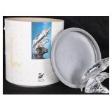 SWAROVSKI WHALES 1992 PLEASE CARE FOR ME W/ BOX