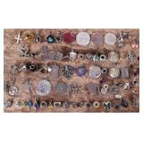 UNIQUE STERLING SILVER PENDANTS AND CHARMS (70)