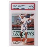 2003 NETPRO GLOSSY ROGER FEDERER CARD PSA 8
