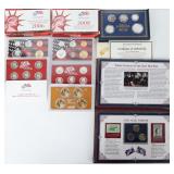 ASSORTED U.S. YEAR/ ERA COINAGE SETS - (4)