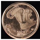 14K YELLOW GOLD FLORIDA STATE UNIVERSITY TOKEN