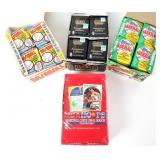 VINTAGE BASKETBALL & BASEBALL CARD BOXES 89-90 (4)