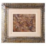 SUNBURST ABSTRACT OIL PAINTING GABY CONTEMPORARY