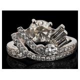 1.8 CTW DIAMONDS 44 TOTAL PLATINUM LADIES RING
