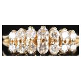 14K YELLOW GOLD NATURAL DIAMOND LADIES RING