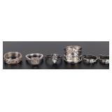 STERLING SILVER LADIES RINGS & EARRINGS