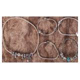 925 PANDORA CHARM BRACELETS & NECKLACE (5)