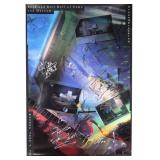 RRHOF 1993 POSTER SIGNED BERRY JAGGER DYLAN +MORE