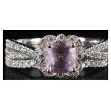 NEIL LANE 0.5CT AMETHYST & DIAMOND 14K WEDDING SET