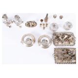 SILVER/SILVER PLATED NOVELTIES TEA SETS SHAKERS -7