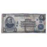 1902 NATIONAL BANK OF CINCINNATI $5 HAND SIGNED