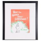 DR SEUSS GRINCH COVER LITHOGRAPH 1000/2500 W/ COA