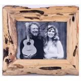 SIGNED ROBERT PLANT & ALISON KRAUSS FRAMED W/ COA