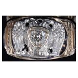 10K YELLOW GOLD 32ND DEGREE FREEMASON RING W/ DIA