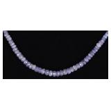14K YELLOW GOLD CLASP IOLITE LADIES NECKLACE