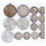 90% SILVER U.S./ PANAMA VINTAGE COINAGE - (15)