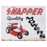 VINTAGE SNAPPER COMET QUALITY MOWERS METAL AD SIGN