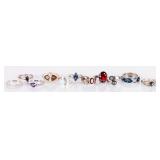 STERLING SILVER LADIES RINGS TAHITIAN PEARLS (11)