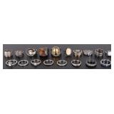 STERLING SILVER COLLECTIBLE LADIES RINGS - (18)