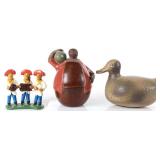 BRAZILIAN & PERU FOLK ART FIGURES & CARVINGS