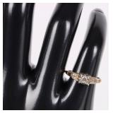 14K YELLOW GOLD NATURAL DIAMOND LADIES RING