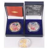 ASSORTED 90% SILVER SPECIAL AMERICAN EAGLES - (3)