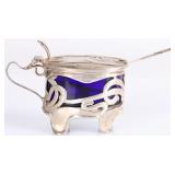 ANTIQUE UK STERLING SILVER ART NOUVEAU SALT CELLAR