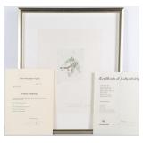 SALVADOR DALI THE POET FANTOMES PRINT 18/100 AUTO