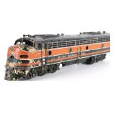 VINTAGE O GAUGE BRASS MODEL TRAIN EMD E8/9A CUSTOM
