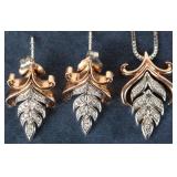 10K ROSE GOLD & STERLING SILVER DISNEY JEWELRY SET