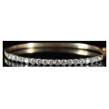14K YELLOW GOLD LADIES BRACELET W/ MOISSANITE