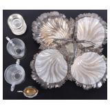 MIXED STERLING SILVER & SILVERPLATE ANTIQUES