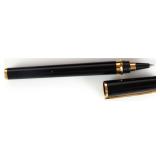 ST DUPONT CHINESE LACQUER BLACK & GOLD BALL PEN