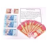 MINT UNCIRCULATED FOREIGN CURRENCY NOTES