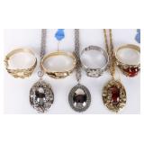 WHITING & DAVIS ORNATE NECKLACES/BRACELETS - (7)