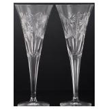 WATERFORD  MILLENNIUM SERIES TOASTING FLUTES (2)