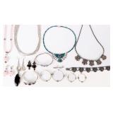 STERLING SILVER LADIES JEWELRY SETS LOT OF 6