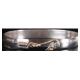 14K YELLOW GOLD ON 925 FISH HOOK LADIES BRACELET