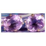 6CTW SPINEL 14K YELLOW GOLD LADIES EARRINGS